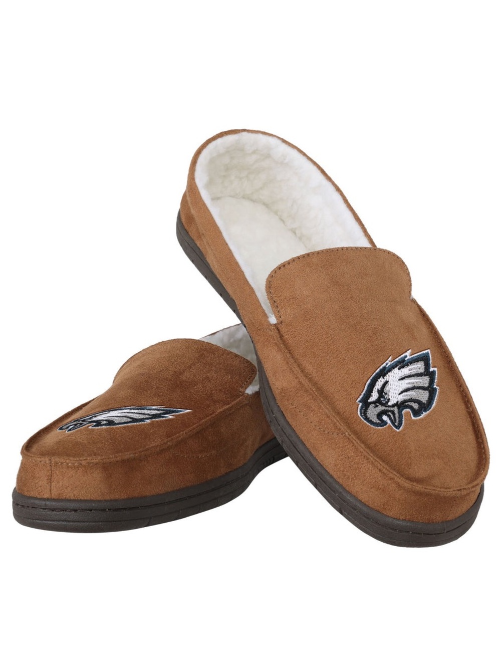 FOCO || NFL-Philadelphia Eagles Unisex Moccasin Slippers. Sz. M